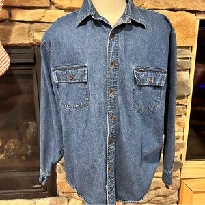 Levi's Dark Blue workwear Casual‎ Button Down Shirt XL 46/48